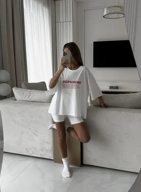 Футболка женская с принтом  46 Белая 2664083311 Днепр - изображение 1