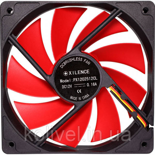 Вентилятор для корпуса 120mm Xilence XPF120.R black/red, Retail Box (XF039) Киев - изображение 5