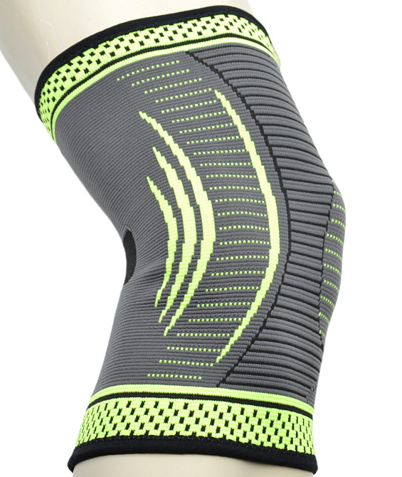 Компресійний наколінник MadMax MFA-284 3D Compressive knee support Dark grey/Neon green (1шт.) L Луцк - изображение 4