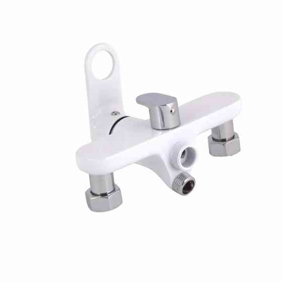 Смеситель для ванны Qtap Jay c душевым гарнитуром QTJAY2601CRW45552 белый/хром Киев