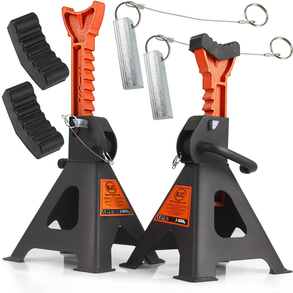 Комплект подставок 2 шт под машину с механическим замком 3 тоны BJC Mar-Pol (M80100) Нововолынск - изображение 1