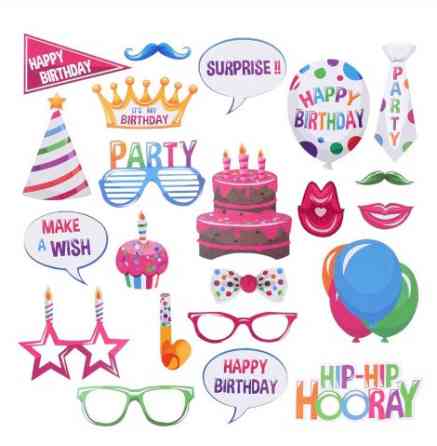 Фотобутафория для фото для праздника 22 детали разноцветный Киев