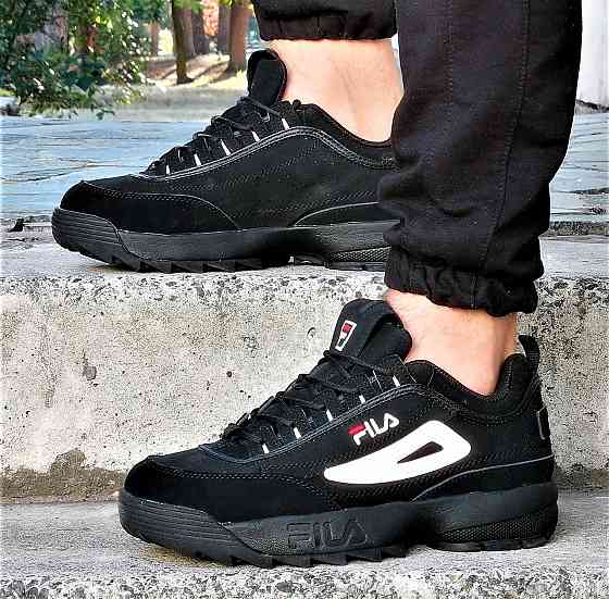 Кроссовки FILA Disruptor Черные Фила Мужские (размеры: 43,44,45) Днепр