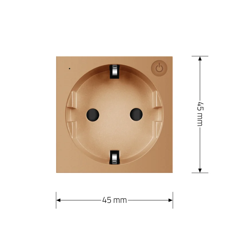 Розумна розетка LIVOLO золота з заземленням, шторки, керування зі смартфона, Alexa, Google Home, 16А 230В, модуль (VL-FCTC16AZ2-2AP) Коломыя - изображение 5