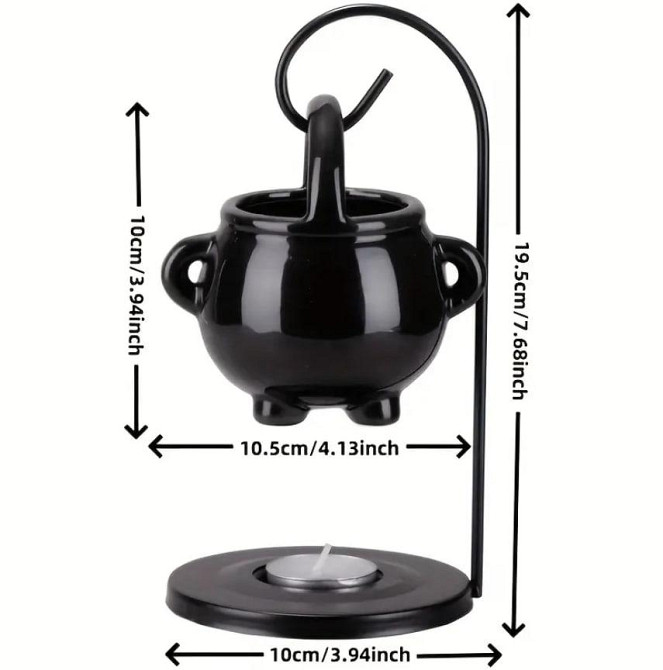 Керамічна аромалампа для свічок, Підвісна масляна лампа для ароматерапії з керамічним дифузором. Київ - фото 3