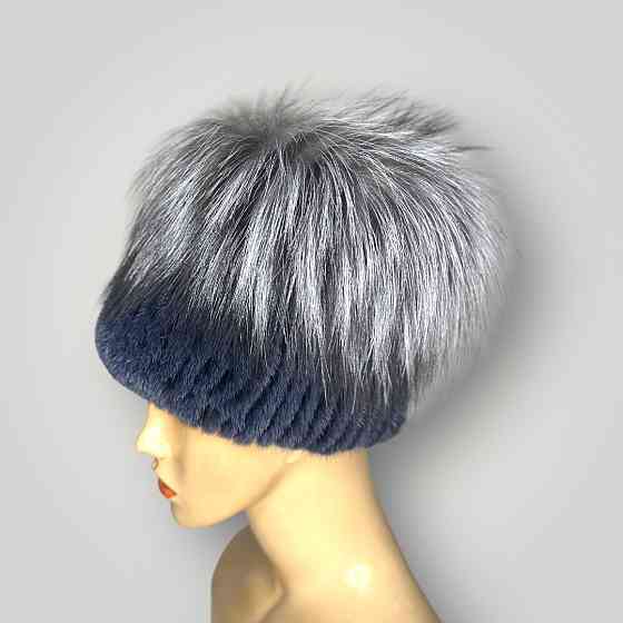 Шапка хутряна жіноча кубанка Джесіка Графітовий Харків