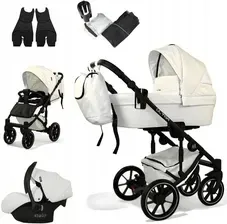 Дитяча коляска Mommo Ultra Biały Wózek Wielofunkcyjny 3W1 + Fotelik Cosmo I-Size Київ