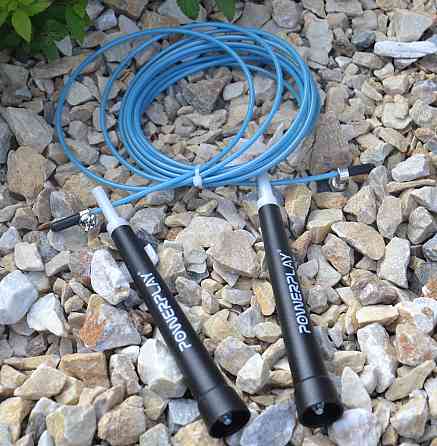 Скакалка швидкісна спортивна PowerPlay 4202 Ultra Speed Rope Бірюзова 2,9m.) Київ