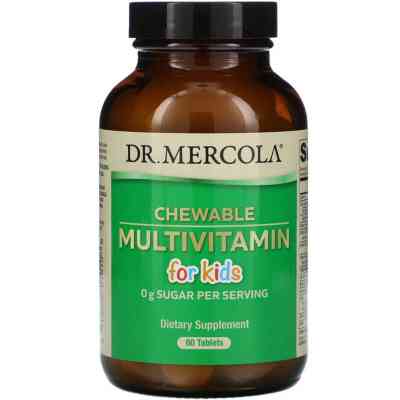 Мультивитамин Dr. Mercola Мультивитамины для детей, Chewable Multivitamin for Kids, 6 (MCL-01010) Вінниця