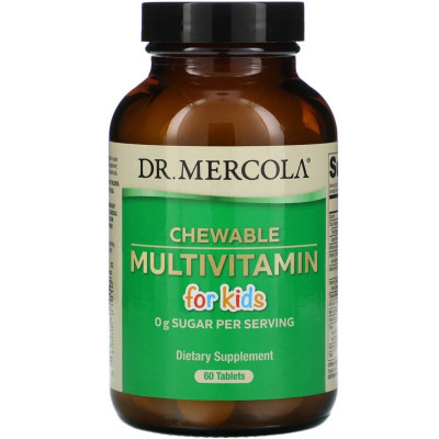 Мультивитамин Dr. Mercola Мультивитамины для детей, Chewable Multivitamin for Kids, 6 (MCL-01010) Винница - изображение 1