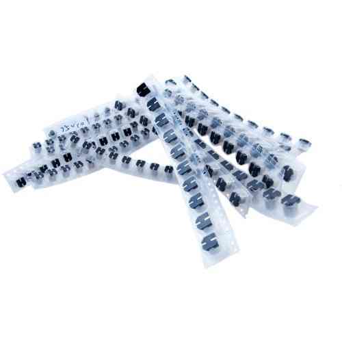 Конденсатори SMD алюмінієві, 130 шт, набір 1–220 мкФ 10–50В для електроніки Київ