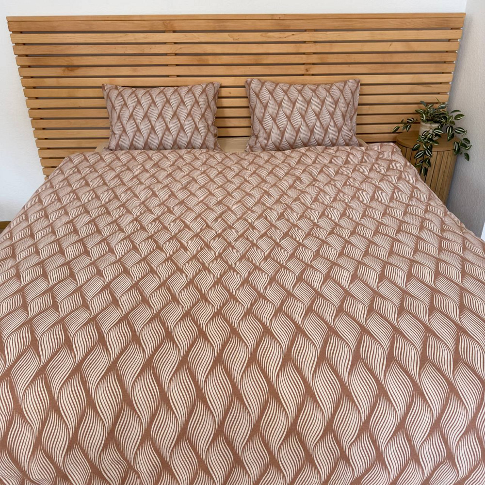 Постельное белье бязь Евро Орнамент 100% хлопок YouStar (Бежевый) Сумы - изображение 1