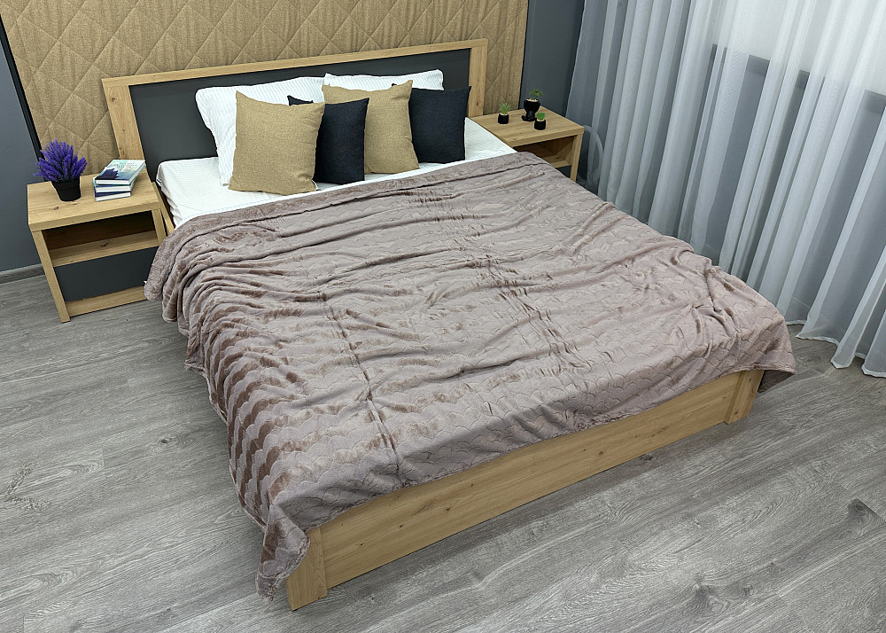 Плед-покривало 200х230 см (+-5см) Сірий (87-245) Київ - фото 5