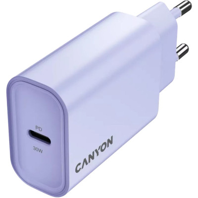 Зарядний пристрій Canyon 30CL OnCharge USB-C PD30W Purple (CNE-CHA30CLPU) Вінниця - фото 3