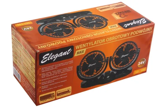 Вентилятор в прикур. пластм 24В 4 Elegant подвійний Вінниця