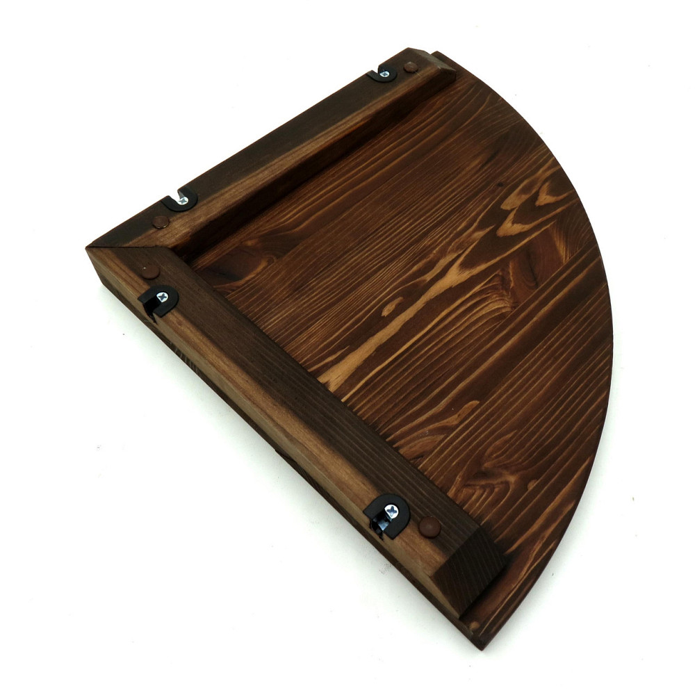 Угловая настенная полка 