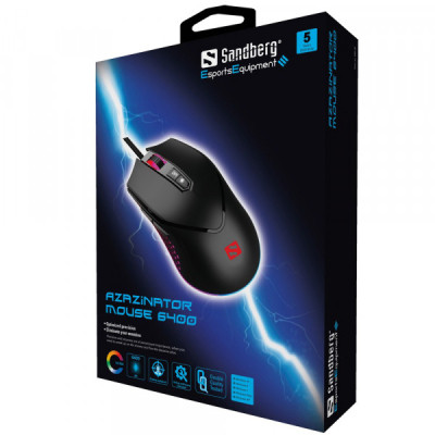 Мышка Sandberg Azazinator RGB USB Black (640-20) Винница - изображение 5