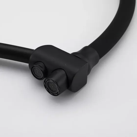 Змішувач для кухні під фільтр GAPPO G4398-16 з гнучким виливом, чорний Київ