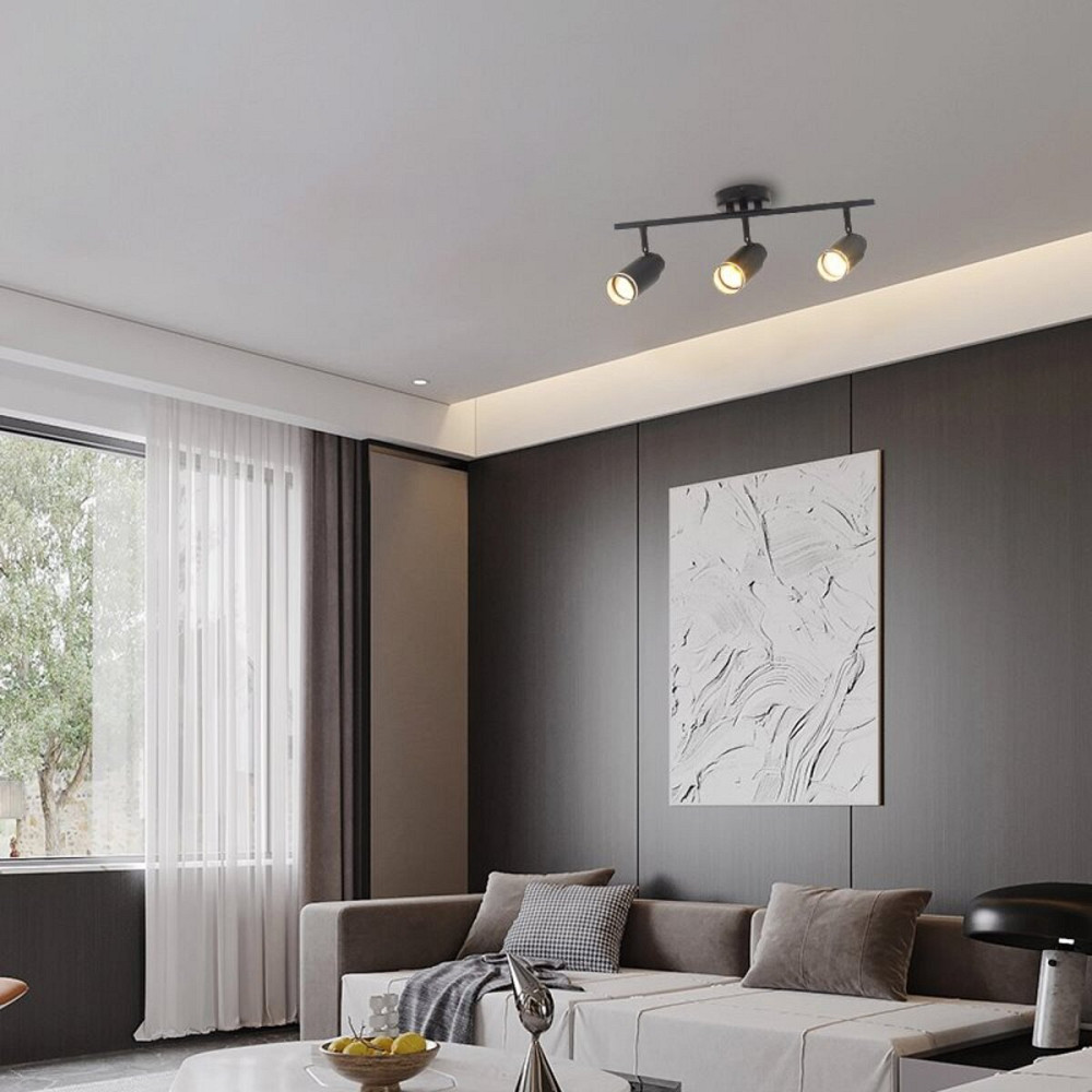 VALESO Споти VALESO INN-23053BK чорний на 3 плафони Київ - фото 1