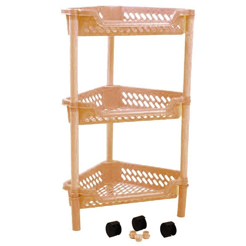 Полка 3 яруса универсальная угловая бежевая Харьков - изображение 5