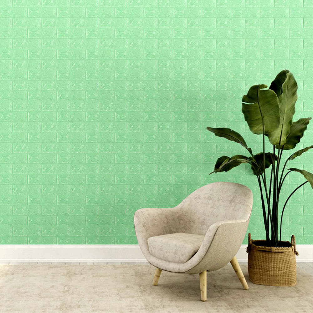 3D панель самоклеющаяся 700x770x7мм кирпич Мятный (012-7) SW-00000050 Днепр - изображение 5