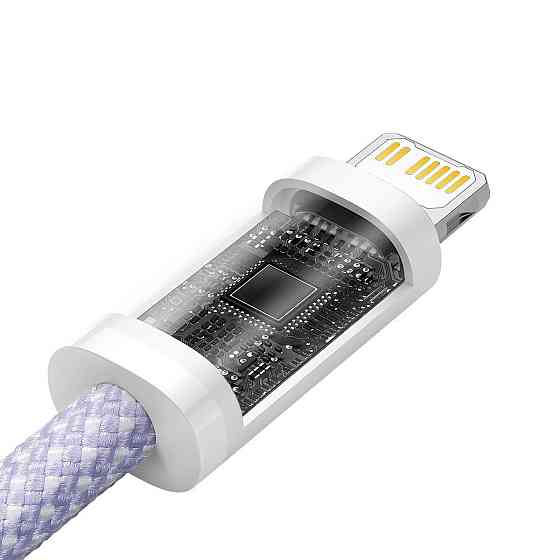 Кабель Type-C Lightning для айфон PD 20Вт 1м фіолетовий Baseus Dynamic 2 CALD040205 SBR Київ