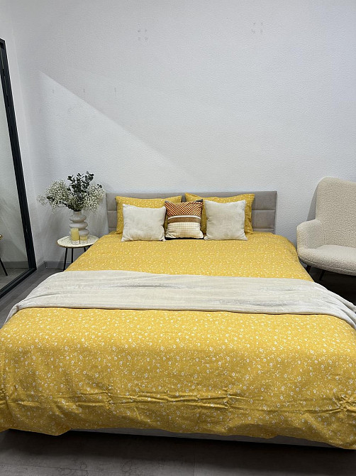 Ecotton Комплект постільної білизни Ecotton двоспальний Сімейний 150х215 см Квітка жовтий (2509 Коломия - фото 9