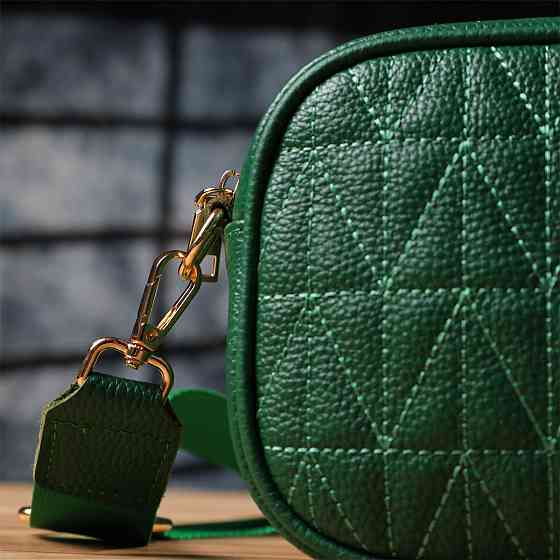 Сумка для жінок з натуральної шкіри Зелений (Vintage) Київ