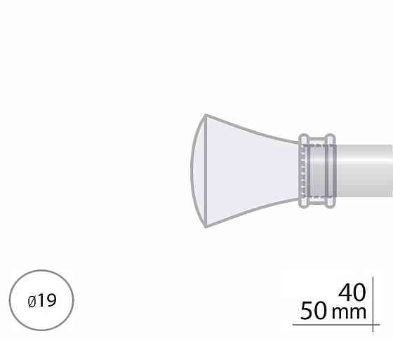 Закінчення для карнизу Orvit ЛЮКСОР 19 мм АРКТІС Львів