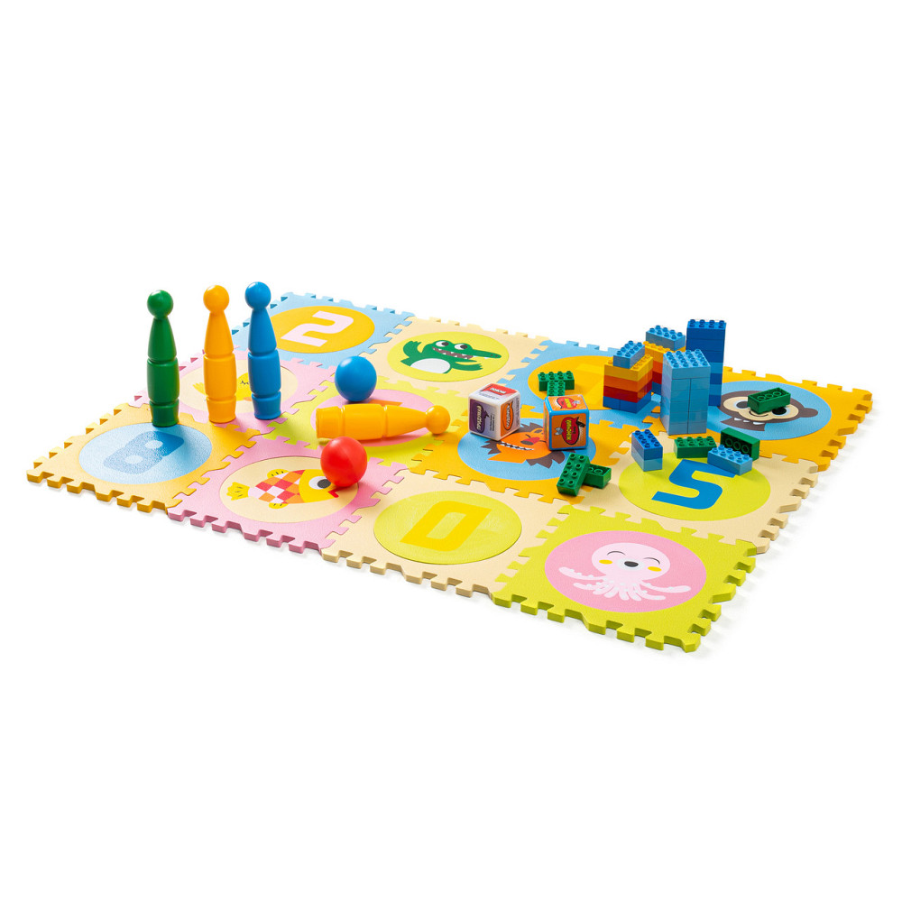 Дитячий килимок пазл Цифри та Звірі WCG EVA 30х30х1,2 - 20 частин, для дітей Київ - фото 2