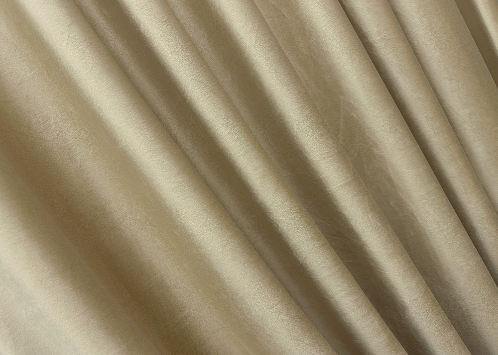 Комплект готовых штор VR-Textil Бархат № 1653ш Бежевый 150х290 см 2 шт (33-0494) Киев - изображение 6