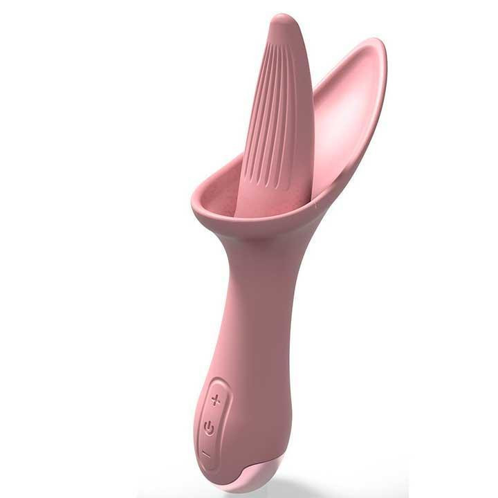 Вібратор лізун Flower Tongue USB - Світло-рожевий - Вібратори Вінниця - фото 1