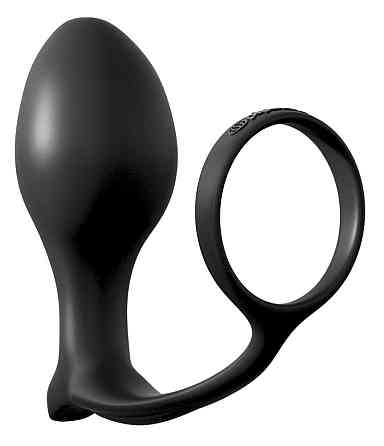 Анальная пробка с эрекционным кольцом - AFC Ass-Gasm CockRing Advanced Plug Sex Aura Киев