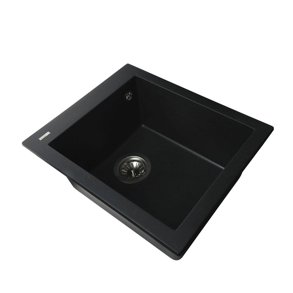Гранітна мийка Globus Lux LAMA чорний 410х500мм-А0002 (000006105) Київ - фото 3