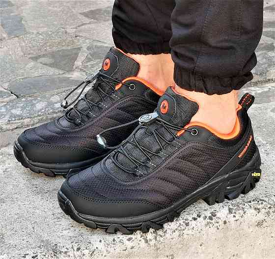 Кросівки MERRELL ТЕРМО Gore-Tex Чоловічі Чорні з Жовтогарячим Мерелл (розміри: 41) Дніпро