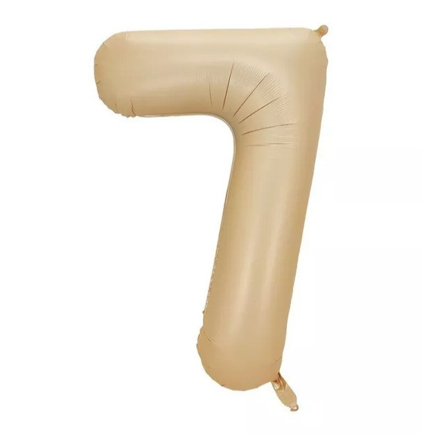 Шарик цифра 7 фольгированная 32 дюйма карамельный Киев - изображение 1