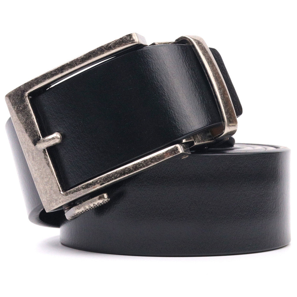 Чоловічий ремінь з цікавою автоматичною пряжкою Чорний (Vintage) Київ - фото 9