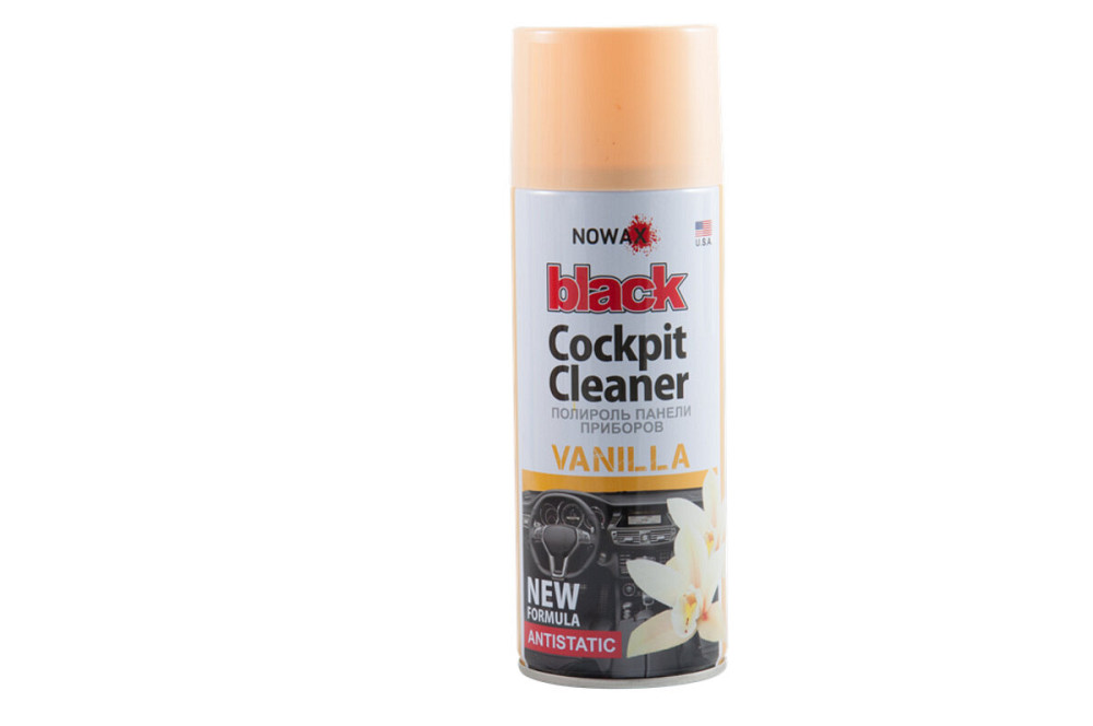 Поліроль для панелі приладів Nowax Cockpit Cleaner Spray Ваніль, 450мл Київ - фото 1
