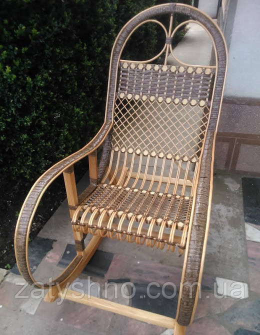 Плетене крісло-гойдалка Київ - фото 2