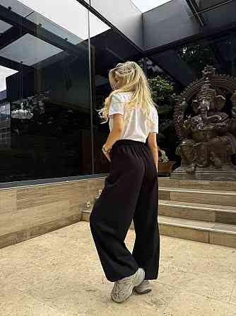 Женские стильные оверсайз брюки турецкая лакоста Одесса
