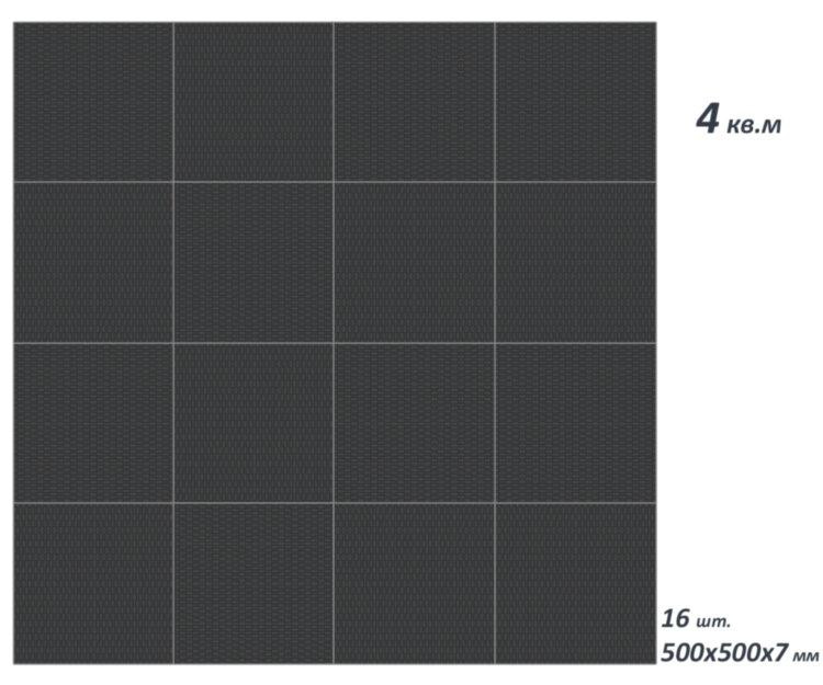 Комплект захисного покриття з резини під лавку штангу гантелі 2х2 м Спортивні покриття Київ - фото 1