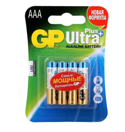 Батарейка лужна ААА/LR03 (бл-4шт) GP Ultra Plus Житомир