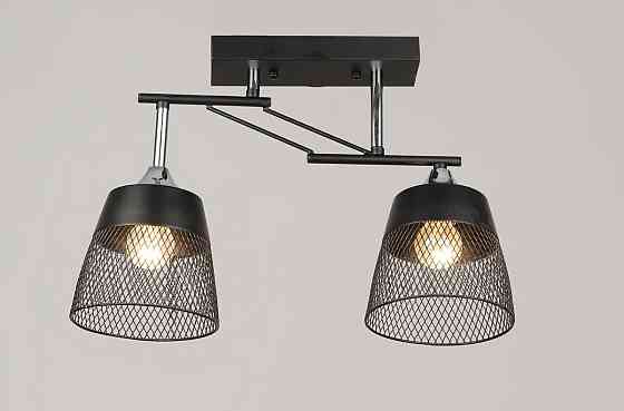 VALESO Люстра стельова VALESO K2324/2 на 2 плафони E27, Чорний+Хром, Метал Коломия