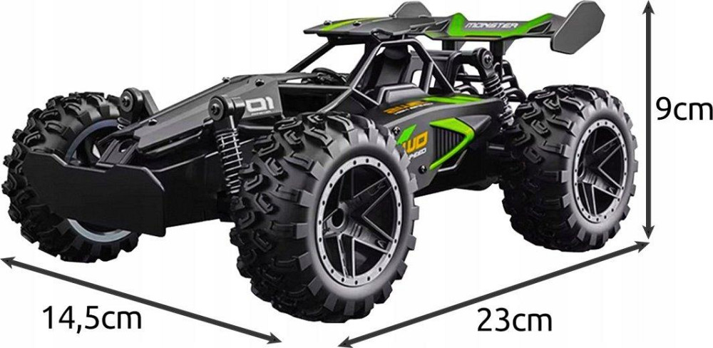 Позашляховик на радіоуправлінні 15 км/год з 4 амортизаторами Kruzzel (24819) Нововолинськ - фото 9