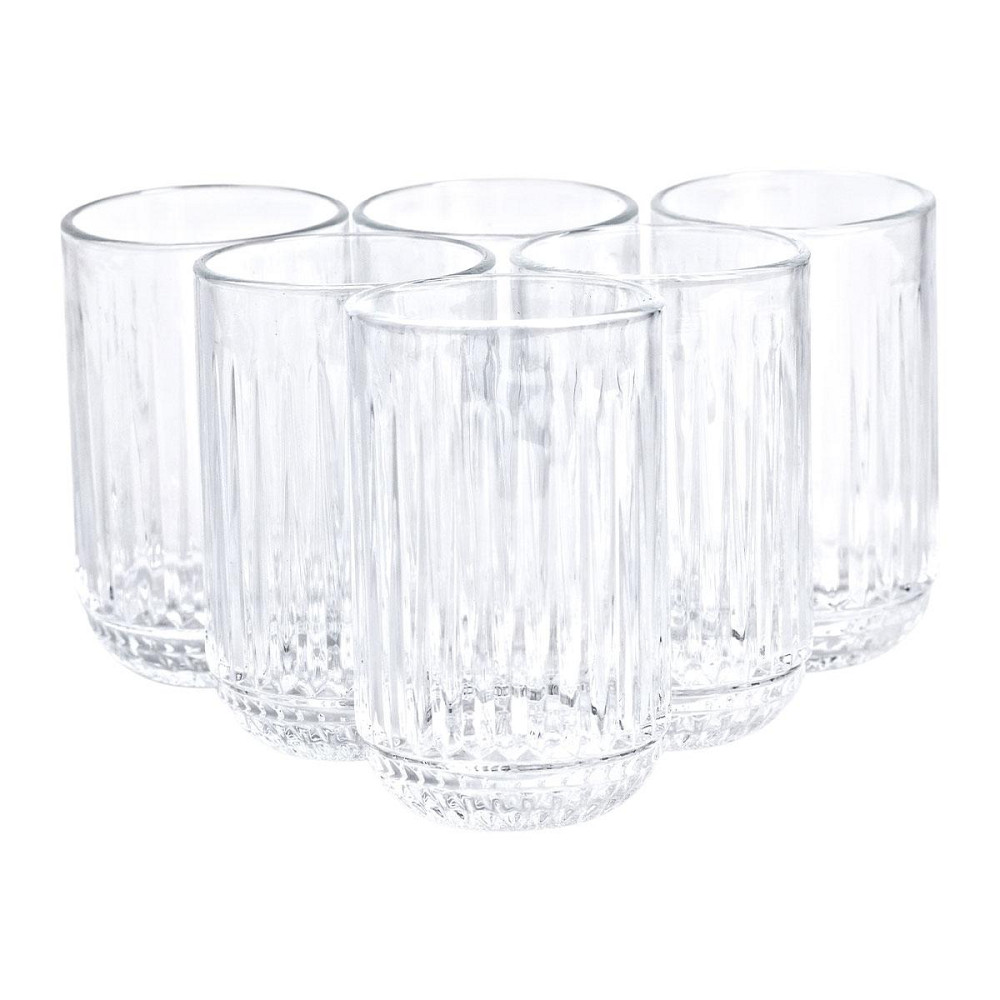 Набор стаканов из толстого стекла 6 шт стеклянные стаканы 500 мл для холодных напитков HP-YH-37 Киев - изображение 1