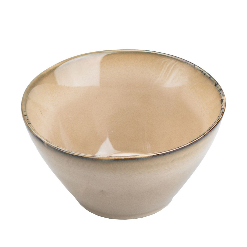 Тарілка глибока 500 мл кругла порцелянова бежева HP23382 Коломия - фото 2