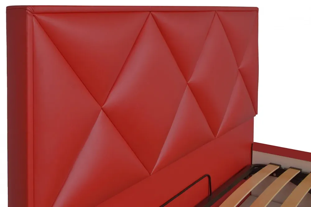 Кровать Двуспальная Leeds Comfort 160 х 190 см Fly 2210 С подъемным механизмом и нишей для белья Красный Киев - изображение 3