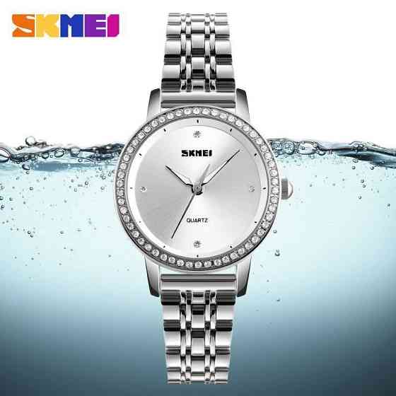 Женские классические часы Skmei 1311 Malibu (Серебристый) Винница