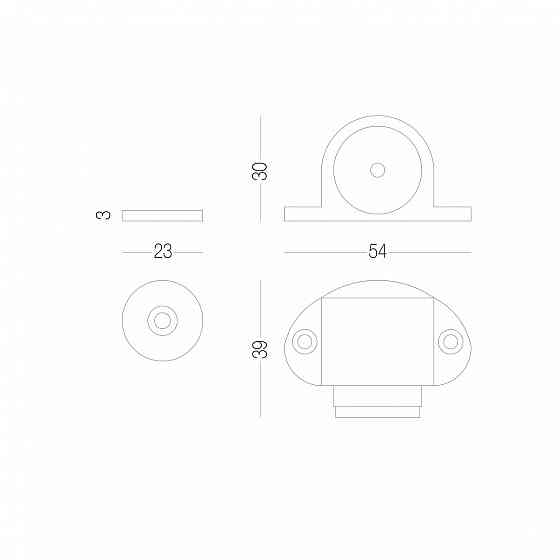 УПОР ПІДЛОГОВИЙ З МАГНІТНОЮ ФІКСАЦІЄЮ ДЛЯ ДВЕРЕЙ чорний Київ