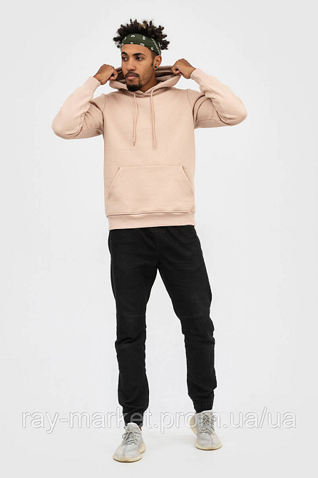 Набор мужское худи утепленное 2шт RAY BASIC Бежевый/Темно-серый (U0401M-Cream-Dark Grey) S Киев - изображение 5